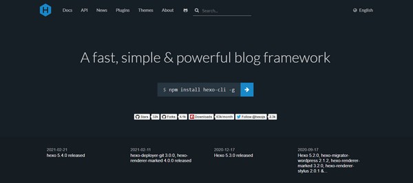 Hexo(静态博客网站生成器)