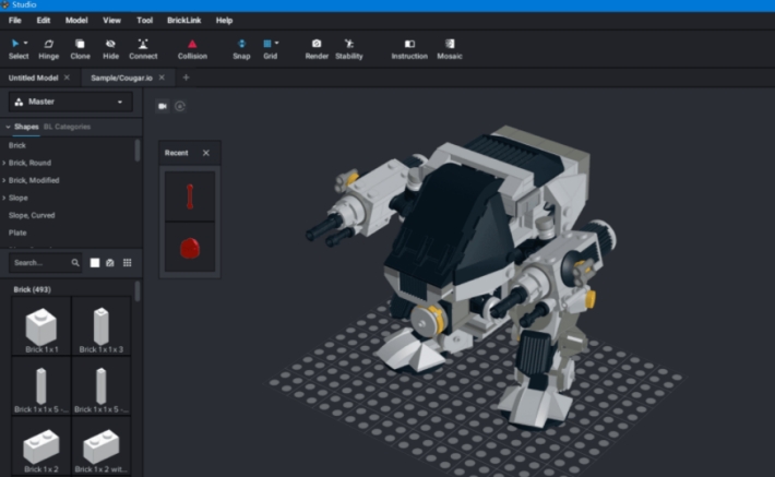 乐高积木搭建moc工具studio2.0