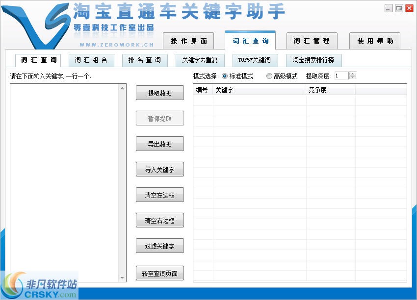 淘宝直通车关键字助手