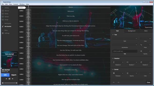 Superstring(歌词视频制作软件)