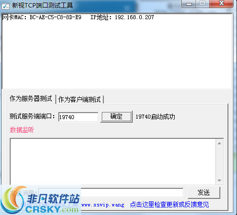 新视TCP端口测试工具