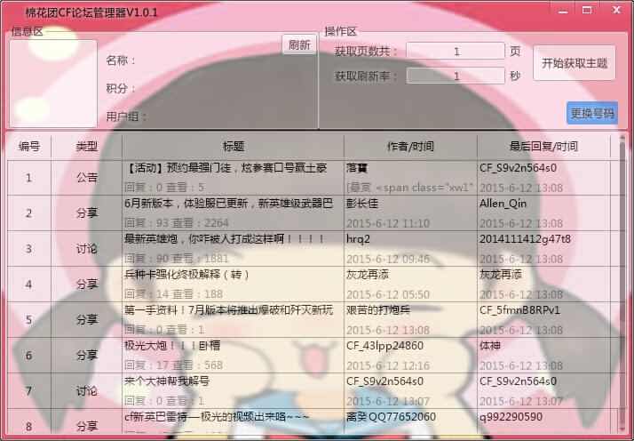 棉花团CF论坛管理器