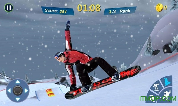 诺基亚内置滑雪游戏(3D SNOWBOARDNOKIA)