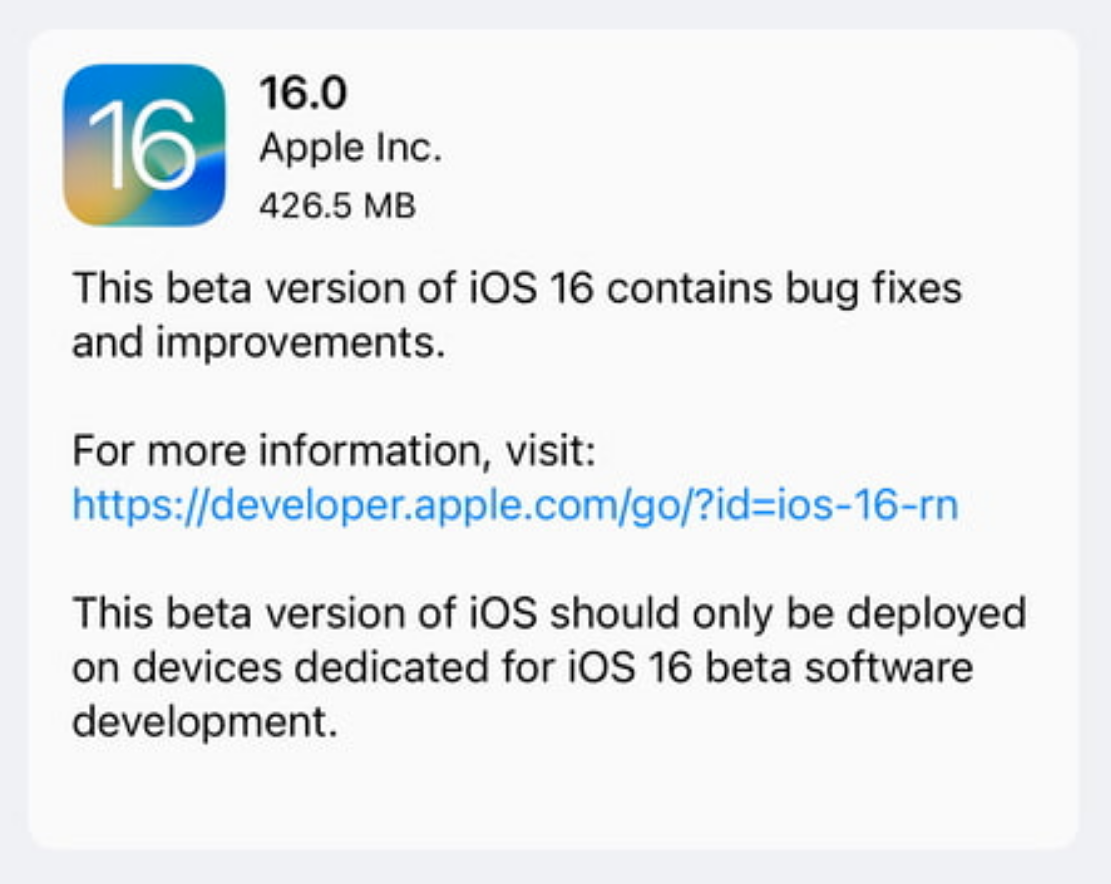 ios16Beta6更新了什么